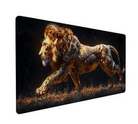 Alfombrilla Ratón XXL 1200x600x3mm, Verde Alfombrilla Escritorio Base de Goma Antideslizante, Gaming Mouse Pad Superficie Suave, Mousepad Bordes Cosidos, PC Oficina Gaming, Regalo Hombre, LeóN G-9208