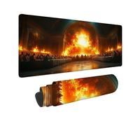 Alfombrilla Ratón XXL 120x60cm, Alfombrilla Ratón Rojo Mouse Pad La úLtima Cena Mousepad con 3MM Bordes Cosidos, Impermeable Tapete Escritorio Accesorios Escritorio para Jugadores, Oficina -hjw260101