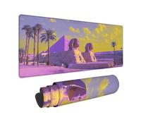 Alfombrilla Ratón XXL 1500 x 800 mm, Alfombrilla Ratón Blanco Mouse Pad Egipto Mousepad con Base de Goma Antideslizante, Impermeable Tapete Escritorio para Gamers, PC y Portátil, Regalo -zjn2509YP