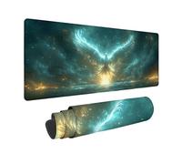 Alfombrilla Ratón XXL 1500x800mm, Alfombrilla Ratón Blanco Mouse Pad FéNix Mousepad con Base de Goma Antideslizante, Impermeable Tapete Escritorio para Gamers, PC y Portátil, Regalo Mujer -zjn250983