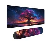 Alfombrilla Ratón XXL 150x80cm, Alfombrilla Ratón Negro Mouse Pad áRbol De La Vida Mousepad con Base de Goma Antideslizante, Impermeable Tapete Escritorio para Gamers, PC y Portátil, Regalo -zjn25093T