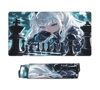 Alfombrilla Ratón XXL 1600x800 mm, Grande Mouse Pad Gaming Chica de Anime, Teclado Mousepad Impermeable, con Bordes Cosidos y Base de Goma Antideslizante Desk Mat para Jugadores, PC, Oficina P8455