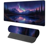 Alfombrilla Ratón XXL 1600x800x3mm, Alfombrilla Escritorio PúRpura Mouse Pad Gaming Cielo Estrellado, Tapete Escritorio con Bordes Cosidos, Antideslizante Desk Mat Grande para Accesorios Gaming S-5799