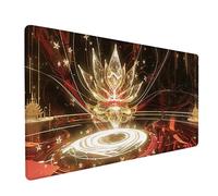 Alfombrilla Ratón XXL 1600x800x3mm, SueñO Alfombrilla Escritorio Base de Goma Antideslizante, Gaming Mouse Pad Superficie Suave, Mousepad Bordes Cosidos, PC Oficina Gaming Regalo, Abstracto 3-7712