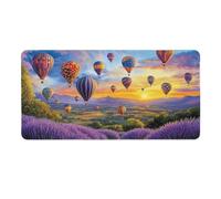 Alfombrilla Ratón, XXL 600 x 300 mm Alfombrilla de Ratón de Juego de Alta Precisión, Protector Escritorio Grande, Fondo de Goma Natural Antideslizante, Regalos para Hombres (Calentador de aire） p-836