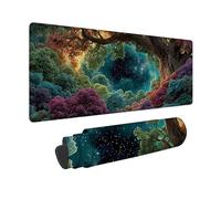 Alfombrilla Ratón XXL 600 x 300 mm, Alfombrilla Ratón Color Mouse Pad Cielo Estrellado Mousepad con Base de Goma Antideslizante, Impermeable Tapete Escritorio para Gamers, Portátil, Regalo -zjn2509IL