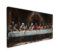 Alfombrilla Ratón xxl 600 x 300 x 3 MM Impermeable Gaming Mousepad La última cena Alfombrilla Raton Hombre Mejorar la Precisión y la Velocidad, Tapete Escritorio, Oficina Hogar Regalo Hombre model6312