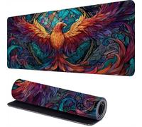 Alfombrilla Ratón XXL 600 x 300 x 3mm Aves Alfombrilla Escritorio, Phoenix Mouse Pad Gaming, Mouse Mat Grande, Antideslizante Desk Pad, Alfombra Raton para Ordenador, Seguimiento Preciso r-461