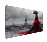 Alfombrilla Ratón XXL 600x300x3mm, Gris Alfombrilla Escritorio Base de Goma Antideslizante, Gaming Mouse Pad Superficie Suave, Mousepad Bordes Cosidos, PC Oficina Gaming, Regalo Hombre, Paisaje B-9621