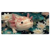 Alfombrilla Ratón XXL 600x300x3mm, Tapete Rato Animal,Flor Gaming Mouse Pad Impermeable, Bordes Cosidos, Grande Mousepad con Base de Goma Antideslizante para Protector de Escritorio Accesorios F-8349