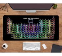 Alfombrilla ratón XXL 600x400x2mm Alfombrilla de ratón para Juegos,Alfombrilla de ratón Lavable,Mouse Pad Grande con Base de Goma Antideslizante para Gamers, PC - Tabla periódica de Elementos