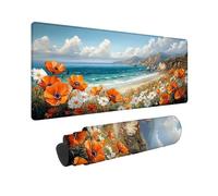 Alfombrilla Ratón xxl 700 x 300 mm Alfombrilla Ratón Color Paisaje Costero, Mouse Pad Lavable con Base de Goma Antideslizante, Mousepad con Bordes Cosidos para Gamer, Portátil, Oficina, Regalo -TL28UM