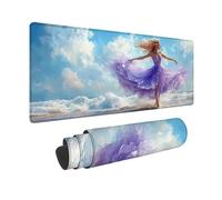 Alfombrilla Ratón XXL 700 x 300 mm, Alfombrilla Ratón PúRpura Mouse Pad Mousepad con 3MM Bordes Cosidos, Impermeable Tapete Escritorio Accesorios Escritorio para Jugadores, Oficina, Regalo -hjw2601HP