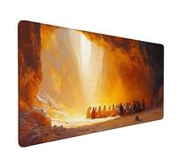 Alfombrilla Ratón XXL 700 x 300 mm, Alfombrilla Ratón SueñO Mouse Pad La úLtima Cena Mousepad con Bordes Cosidos, Impermeable Tapete Escritorio Accesorios Escritorio para Jugadores, Oficina -lsy2603Z0
