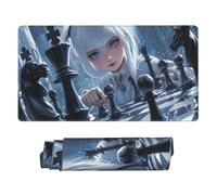 Alfombrilla Ratón XXL 700x300 mm, Grande Mouse Pad Gaming Chica de Anime, Teclado Mousepad Impermeable, con Bordes Cosidos y Base de Goma Antideslizante Desk Mat para Jugadores, PC, Oficina P8403