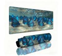 Alfombrilla Ratón XXL 700x300x3mm, Alfombrilla Escritorio Mariposa Mouse Pad Submarino Protector Escritorio Accesorios Gaming,Base de Goma Impermeable y Antideslizante con Duraderas para Gaming W1-394