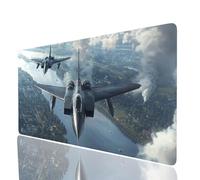 Alfombrilla Ratón XXL 700x300x3mm, Alfombrilla Ratón Combatiente Mouse Pad Avión Precisión y Velocidad Mejoradas Impermeable y Antideslizante, Mouse Pad para PC Laptop Gaming Oficina Regalo JXL-4236