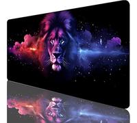 Alfombrilla Ratón XXL 700x300x3mm, Negro Alfombrilla Escritorio, Gaming Mouse Pad Mejora la Precisión y la Velocidad, Mousepad con Base de Goma Antideslizantek, Accesorios Escritorio, LeóN D-9618