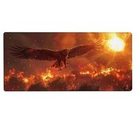 Alfombrilla Ratón XXL 700x300x3mm, Tapete Rato áGuila,Sol Gaming Mouse Pad Impermeable, Bordes Cosidos, Grande Mousepad con Base de Goma Antideslizante Protector de Escritorio Accesorios Decor 1-I368