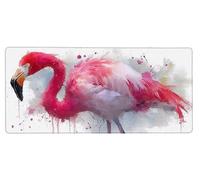 Alfombrilla Ratón XXL 700x300x3mm, Tapete Rato Flamingo,Animal Gaming Mouse Pad Impermeable, Bordes Cosidos, Grande Mousepad con Base de Goma Antideslizante Protector de Escritorio Accesorios 3-GX52