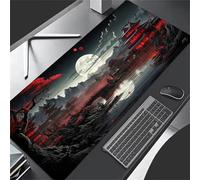 Alfombrilla Ratón XXL 700x400x3mm, Puente Antiguo Alfombrilla Escritorio Gaming Cómoda, Grande Mouse Pad con Base de Goma Antideslizante y Bordes Cosidos para Gamer, Oficina, Hogares