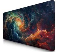 Alfombrilla Ratón XXL 70x40cm Abstracto Mouse Pad Gaming XXL Protector Escritorio, Desk Mat Nube Resiste Salpicaduras, Bordes Cosidos, Superficie Especial, Oficina Accesorios para Familia F0-1164