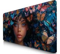 Alfombrilla Ratón XXL 70x40cm Egipto Mouse Pad Gaming XXL Protector Escritorio, Desk Mat Mujer Resiste Salpicaduras, Bordes Cosidos, Superficie Especial, Oficina Mousepad para Oficina y Familia F0-428