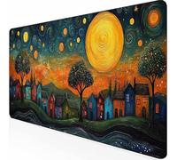 Alfombrilla Ratón XXL 800 x 300 mm Alfombrilla Gaming, Mouse Pad con Base de Goma Antideslizante, Impermeable Mousepad, con Bordes Cosidos, Tapete Rato para Jugadores (Color Historietas) -z1c09J14