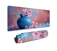 Alfombrilla Ratón XXL 800 x 300 mm, Alfombrilla Ratón Rosa Mouse Pad Magnolia Mousepad con Base de Goma Antideslizante, Impermeable Tapete Escritorio para Gamers, PC y Portátil, Regalo -zjn2509FR