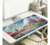 Alfombrilla Ratón XXL 800 x 400 x 3 mm, Alfombrilla Escritorio, Sueño Grande Protector de Mesa con Base de Goma Antideslizante y Bordes Cosidos, para Oficina, PC, Gaming (Dibujos Animados) L-x5547