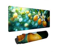 Alfombrilla Ratón XXL 800x300 mm Mouse Pad Planta Alfombrilla Raton Gaming Limón Impermeable Mousepad Protector Escritorio Tapete Rato Base Antideslizante Desk Mat Accesorios Escritorio Regalo Q-18