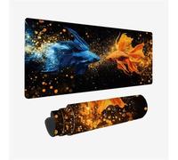 Alfombrilla Ratón XXL 800x300mm, Pez De Colores Alfombrilla Ratón Arte Patrón con Base de Goma Antideslizante, Impermeable Mouse Pad Bordes Cosidos, Desk Mat para Teclado, Oficina, Regalo,Model913