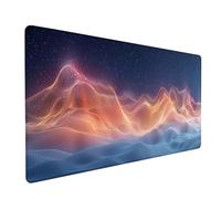 Alfombrilla Ratón XXL 800x300x3mm, Color Alfombrilla Escritorio Base de Goma Antideslizante, Gaming Mouse Pad Superficie Suave, Mousepad Bordes Cosidos, PC Oficina Gaming, Regalo Hombre, SueñO 7-8254