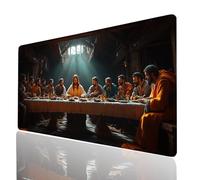 Alfombrilla Ratón XXL 800x300x3mm, Impermeable Alfombrilla Escritorio La última Cena, Paisaje Mouse Pad con Base de Goma Antideslizante, Protector Escritorio para Portatil Teclado Gamer Model-11243