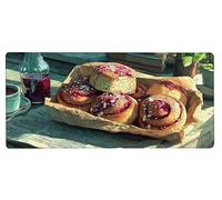 Alfombrilla Ratón XXL 800x300x3mm, Tapete Rato Pastel,Vino Gaming Mouse Pad Impermeable, Bordes Cosidos, Grande Mousepad con Base de Goma Antideslizante para Protector de Escritorio Accesorios 5-FR78