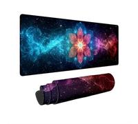 Alfombrilla Ratón XXL 800x400 mm Mouse Pad Abstracto Alfombrilla Raton Gaming Flor Impermeable Mousepad Protector Escritorio Tapete Rato Base Antideslizante Desk Mat Accesorios Escritorio Regalo R-15