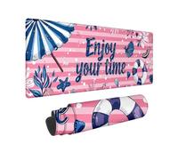 Alfombrilla Ratón XXL 800x400 mm Mouse Pad Rosa Alfombrilla Raton Gaming Carta Impermeable Mousepad Protector Escritorio Tapete Rato Base Antideslizante Desk Mat Accesorios Escritorio para Regalo M-52