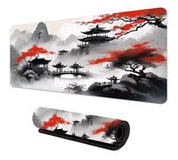 Alfombrilla Ratón XXL 800x400x2mm, Arquitectura Antigua Alfombrilla Escritorio Gaming Cómoda, Grande Mouse Pad con Base de Goma Antideslizante y Bordes Cosidos para Gamer, Oficina, Hogares