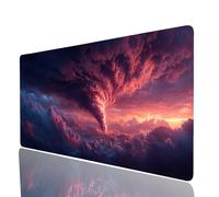 Alfombrilla Ratón xxl 800x400x3mm Alfombrilla Ratón Nube Mouse Pad Desastre Precisión y Velocidad Mejoradas Impermeable y Antideslizante, Mouse Pad para PC Laptop Gaming Oficina Hogar Regalo Model8373
