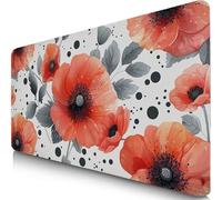 Alfombrilla Ratón XXL 80x30cm Abstracto Mouse Pad Gaming XXL Protector Escritorio, Desk Mat Flor Resiste Salpicaduras, Bordes Cosidos, Superficie Especial, Oficina Accesorios Mousepad Familia F0-634