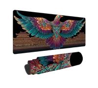 Alfombrilla Ratón XXL 80x30cm, Alfombrilla Ratón Azul Mouse Pad FéNix Mousepad con Base de Goma Antideslizante, Impermeable Tapete Escritorio para Gamers, PC y Portátil, Regalo Mujer -zjn2509M2