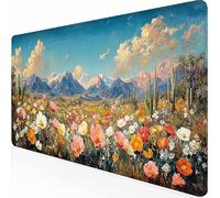 Alfombrilla Ratón XXL 90 x 40 cm Alfombrilla Gaming, Mouse Pad con Base de Goma Antideslizante, Impermeable Mousepad, con Bordes Cosidos, Tapete Rato para Jugadores, Oficinas (Color Paisaje) -z1c09815