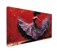 Alfombrilla Ratón XXL 90 x 40 x 0.3 CM Impermeable Gaming Mousepad Mujer Alfombrilla Raton Bailar Mejorar la Precisión y la Velocidad, Tapete Escritorio para Oficina Hogar Regalo Hombre model-2396