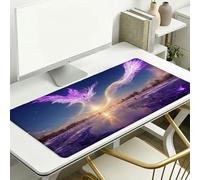 Alfombrilla Ratón XXL 900 x 400 x 3 mm, Alfombrilla Escritorio, Sueño Grande Protector de Mesa con Base de Goma Antideslizante y Bordes Cosidos, Impermeable, para Oficina, PC, Gaming (Paisaje) L-x5552