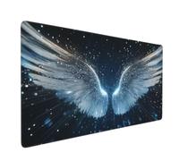 Alfombrilla Raton XXL 900 x 400 x 3 mm, Mouse Pad Grande Gaming, Alfombrilla de Raton Cielo Estrellado Mousepad Lavable Desk Mat para Juegos Y Oficina, Impermeable y Antideslizante (Plumas) -MP1367