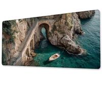 Alfombrilla Ratón XXL 900x1800x3 mm Mouse Pad Grande Gaming Bote Pequeño Alfombrilla Escritorio,Tapete Escritorio con Bordes Cosidos, Impermeable Antideslizante Ordenador Desk Mat, PC, Oficina zj-203