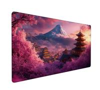 Alfombrilla RatóN XXL 900x500x3mm,Alfombrilla Ratón Rosa Mouse Pad Palacio Tapete Escritorio,con Bordes Cosidos Impermeable Protector Escritorio para Jugadores,PC,Oficina,Regalos para Hombres XZ-568