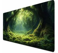 Alfombrilla Ratón XXL 90x30cm Alfombrilla Ratón Verde Barra De OxíGeno, Mouse Pad Grande Impermeable Antideslizante Base de Caucho, Protector Grande Accesorios Gaming, para Portátil Oficina -XZ22420