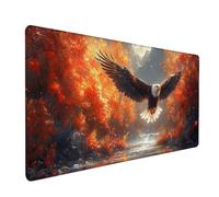 Alfombrilla Ratón XXL áGuila, Planta Mouse Pad Gaming 1600x800x3mm, Alfombrilla Escritorio con Bordes Cosidos, Mousepad Antideslizante, Accesorios Escritorio, Tapete Rato Gamer, para PC, Gamer I-2304