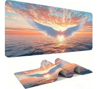 Alfombrilla Ratón XXL - Alfombrilla Escritorio, Alas De Atardecer Mouse Pad Mejora Velocidad Precisión, Antideslizante Mousepad, Resistente Salpicaduras Protector Mesa Escritorio 800x400x3mm j0xk-560